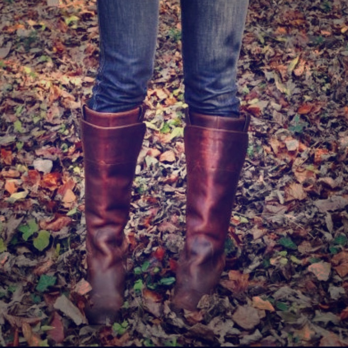 Frye Paige Boots Size 8.5 Cognac Color